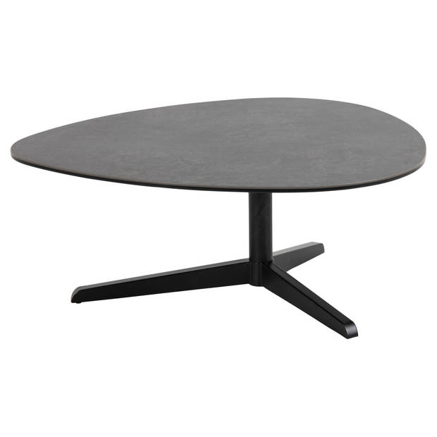 Barnes salontafel 77 x 84 cm glas zwart.