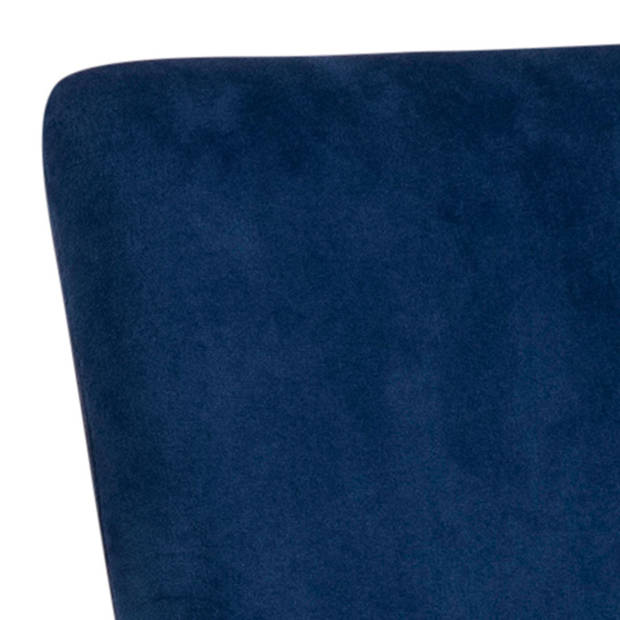 4 x Demi eetkamerstoel donkerblauw, zwart.