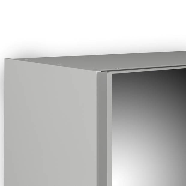 Veto Schuifdeurkast 2 deuren breed 183 cm wit.