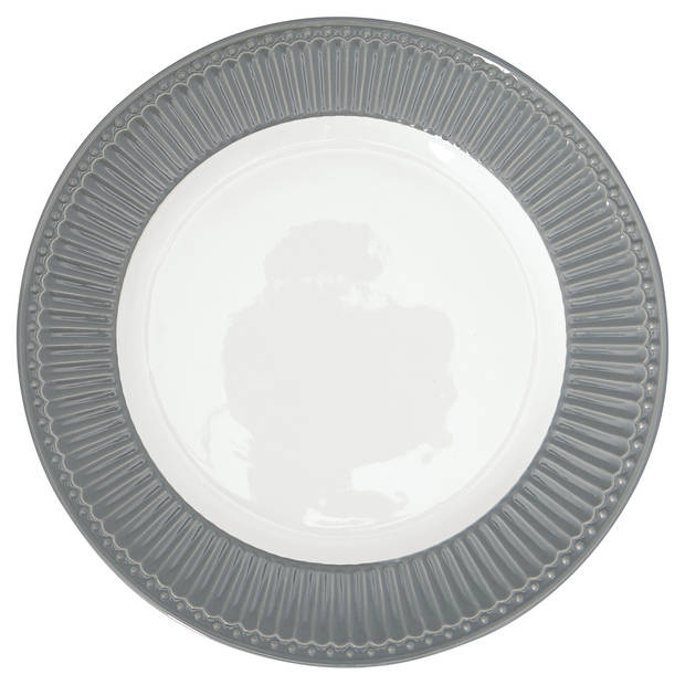 GreenGate Dinerbord Alice Nordic stone grey Ø 26.5 cm