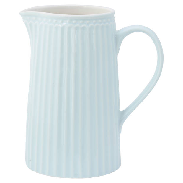 GreenGate Schenkkan / Waterkan Alice lichtblauw (1 liter) H 17.6 cm