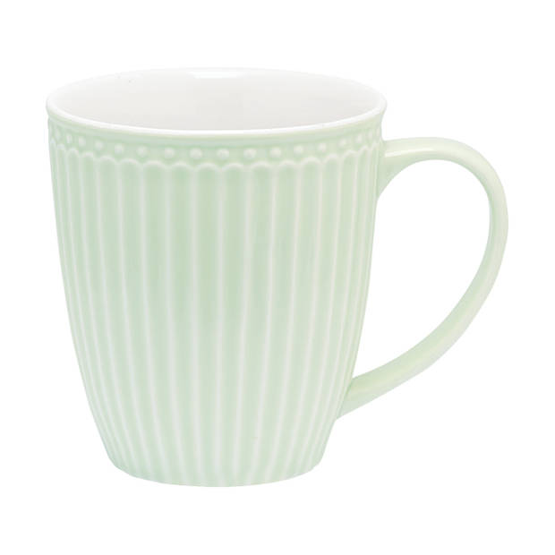 GreenGate Koffiemok Alice lichtgroen 350 ml - H 10 cm - Ø 9 cm