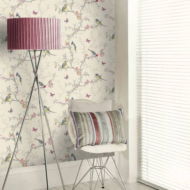 DUTCH WALLCOVERINGS Behang Phoebe lila