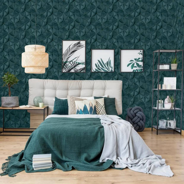 DUTCH WALLCOVERINGS Behang Onyx groen