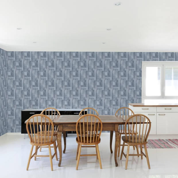 DUTCH WALLCOVERINGS Behang Wood grijs