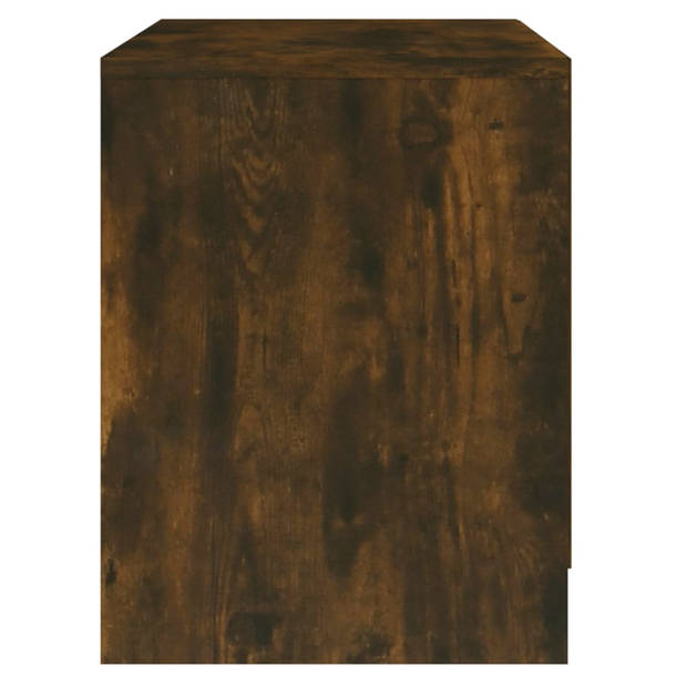 vidaXL Nachtkastjes 2 st 45x34,5x44,5 cm bewerkt hout gerookt eiken