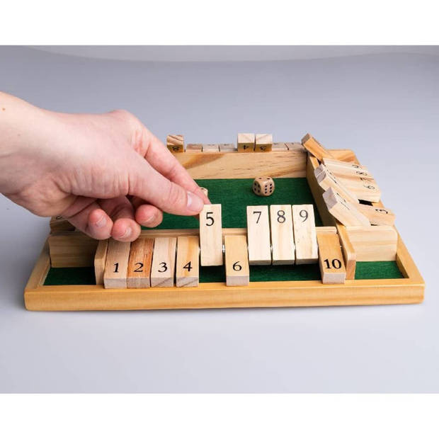 Clown Games Shut the Box spel hout