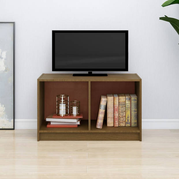 The Living Store Stereokast - TV-meubel - 70x33x42 cm - honingbruin