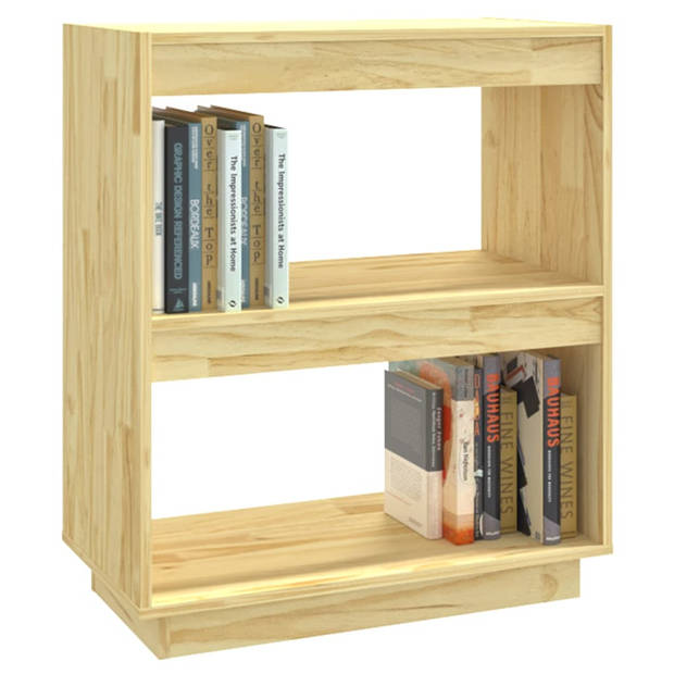 vidaXL Boekenkast 60x35x71 cm massief grenenhout