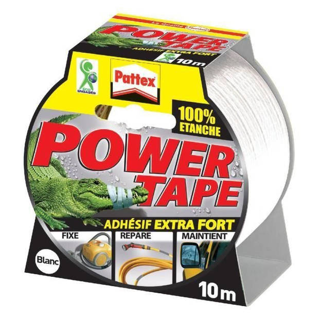 PATTEX Krachtige zelfklevende tape - wit - 10 m
