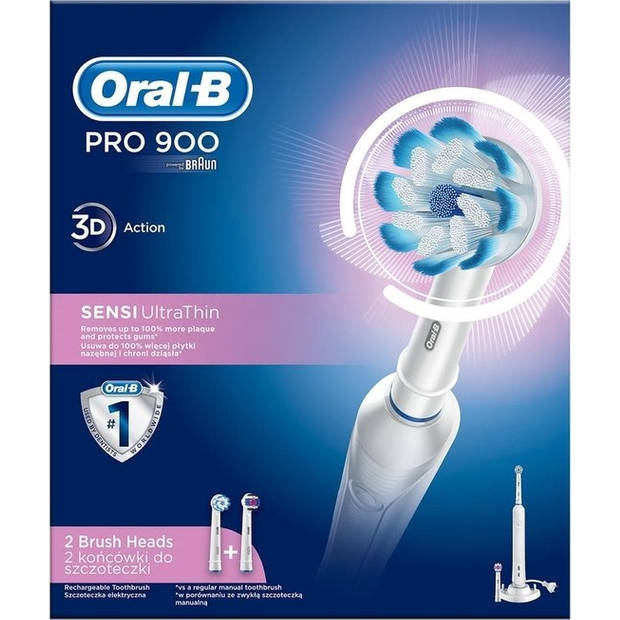 Oral-B Pro 900 - Elektrische tandenborstel - Wit