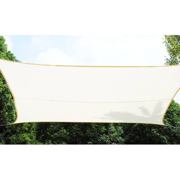 Practo Garden - Schaduwzeil - Vierkant - Polyester - 5 x 5 m - Crème