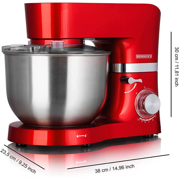 Heinrichs HKM 6278 Keukenmachine XL Rood