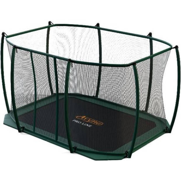 Avyna Trampoline Veiligheidsnet - Gebogen Palen - 520 x 305 cm (352) - Groen