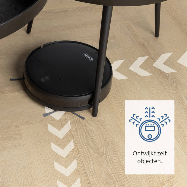 BluMill Robotstofzuiger - met Dweilfunctie - Geschikt voor alle vloertypen - met Afstandsbediening en App