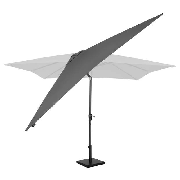 VONROC Premium Stokparasol Rosolina 280x280cm - Incl. parasolvoet & beschermhoes – Vierkante parasol - Kantelbaar – UV w