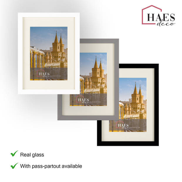 HAES DECO - Fotolijst Berlin grijs 10x15 / 15x20 - SP12320