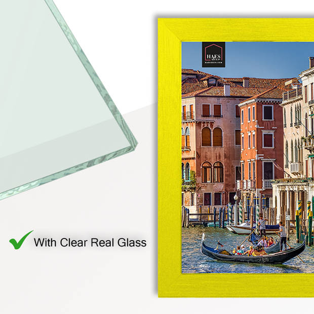 HAES DECO - Houten Fotolijst Venezia geel 15x20 -SP12520