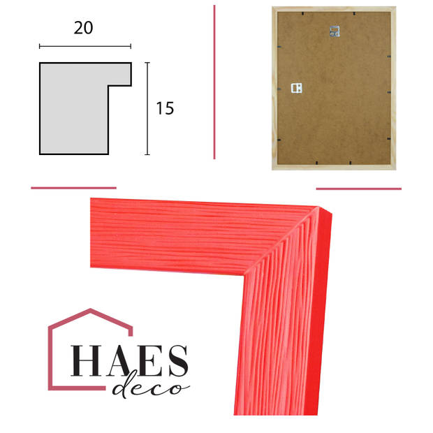 HAES DECO - Houten Fotolijst Venezia rood 30x45 -SP12745