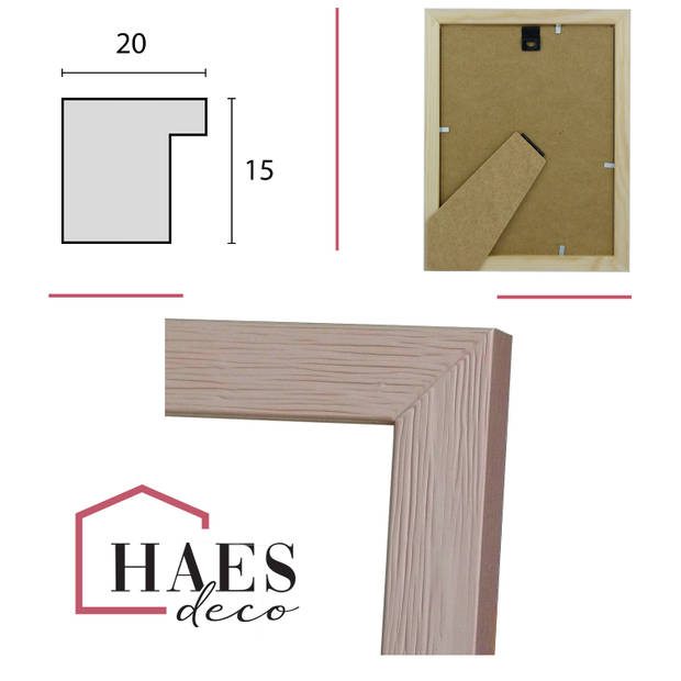 HAES DECO - Houten Fotolijst Venezia bruin 10x15 of 15x20 -SP12820