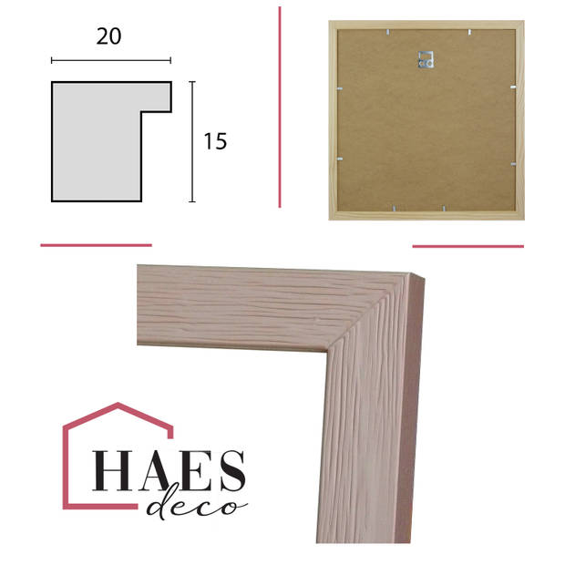 HAES DECO - Houten Fotolijst Venezia bruin 20x20 of 30x30 -SP12831