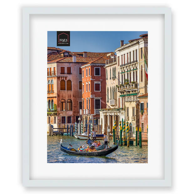 HAES DECO - Houten Fotolijst Venezia wit 30x40 of 40x50 -SP13050