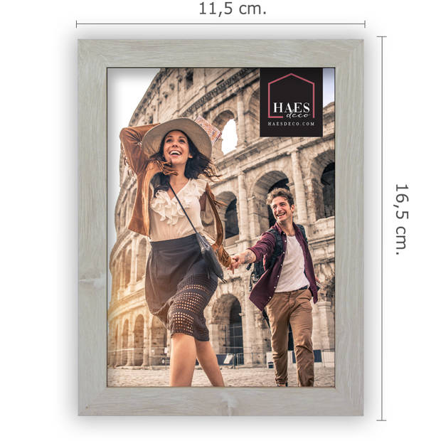 HAES DECO - Houten fotolijst Roma grijs 10x15 - SP13715