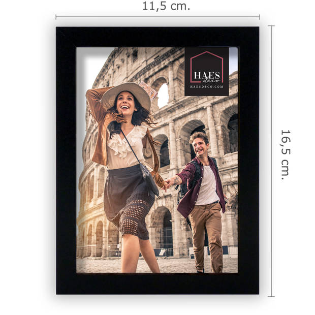 HAES DECO - Houten fotolijst Roma zwart 10x15 - SP13915