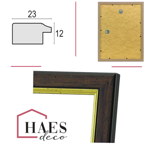 HAES DECO - Houten fotolijst Bradford bruin 30x40 - SP15040