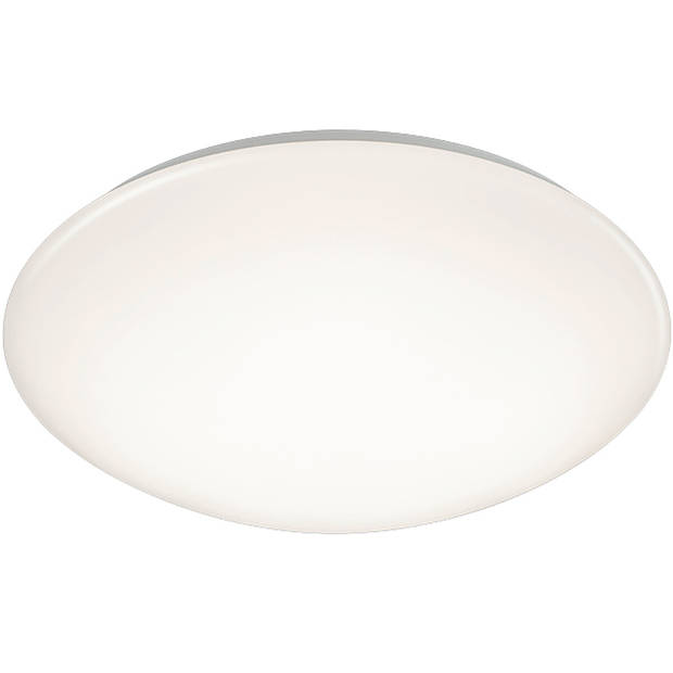 LED Plafondlamp - Badkamerlamp - Trion Paula - 15W - Spatwaterdicht IP44 - Warm Wit 3000K - Rond - Mat Wit - Kunststof