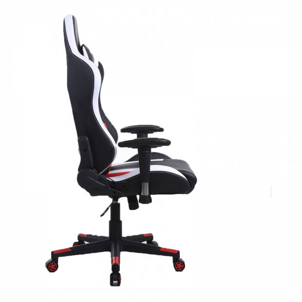 Gamestoel Tornado bureaustoel - ergonomisch verstelbaar - racing gaming stoel - zwart rood