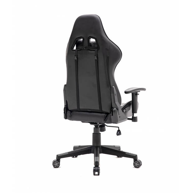 Gamestoel Thomas - bureaustoel racing gaming stijl - zwart grijs