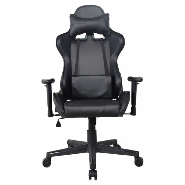 Bureaustoel gamestoel Thomas - racing gaming stijl stoel - ergonomisch - zwart design