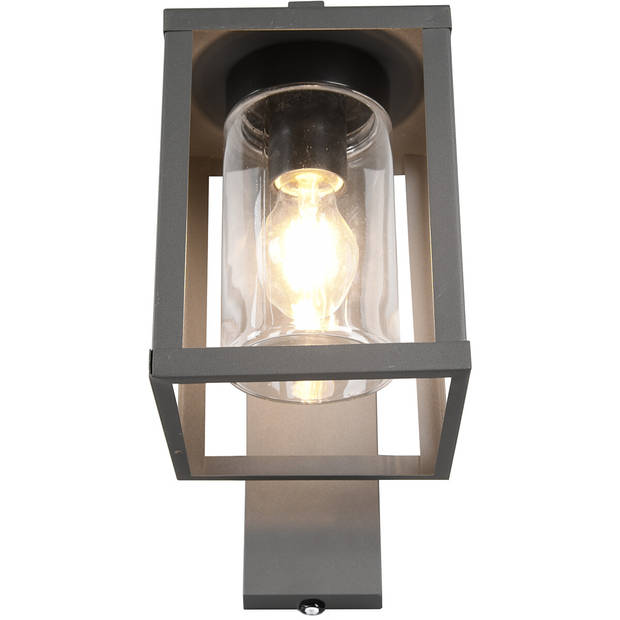 LED Tuinverlichting met Dag en Nacht Sensor - Wandlamp Buitenlamp - Trion Lunka - E27 Fitting - Spatwaterdicht IP44 -