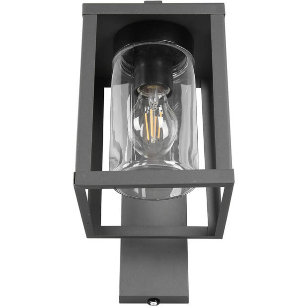 LED Tuinverlichting met Dag en Nacht Sensor - Wandlamp Buitenlamp - Trion Lunka - E27 Fitting - Spatwaterdicht IP44 -