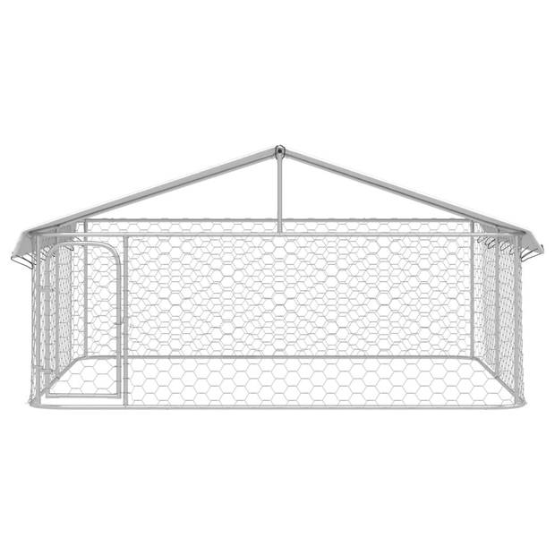 vidaXL Hondenkennel met dak 300x300x150 cm