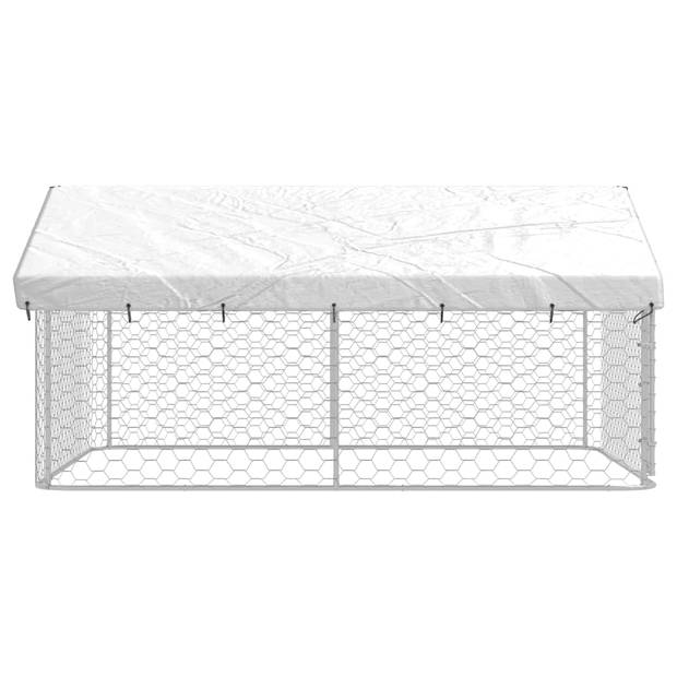 vidaXL Hondenkennel met dak 300x300x150 cm