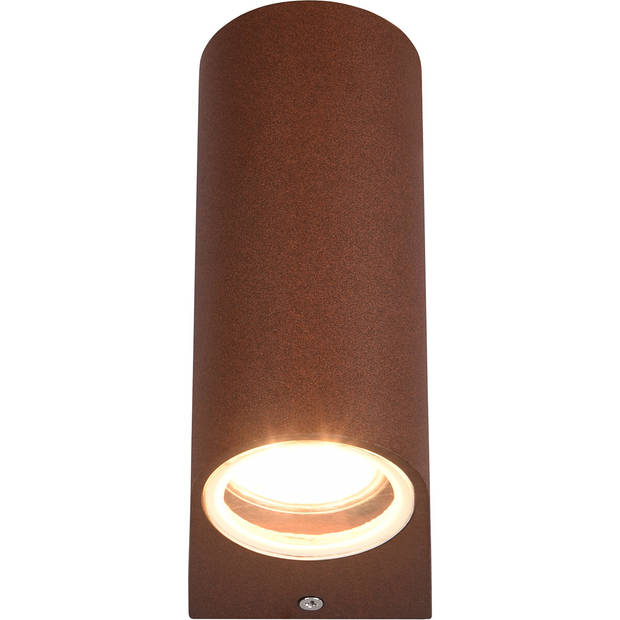 LED Tuinverlichting - Wandlamp Buitenlamp - Trion Royina Up and Down - GU10 Fitting - Spatwaterdicht IP44 - Rond -