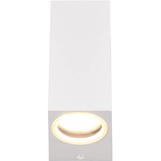 LED Tuinverlichting - Wandlamp Buitenlamp - Trion Royina Up and Down - GU10 Fitting - Spatwaterdicht IP44 - Rechthoek -
