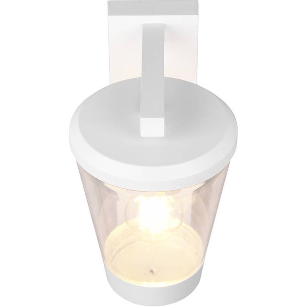 LED Tuinverlichting - Wandlamp - Trion Civonu - E27 Fitting - Rond - Spatwaterdicht IP44 - Mat Wit - Aluminium