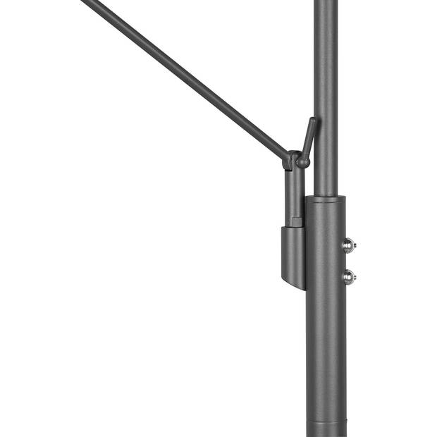 LED Vloerlamp - Trion Franco - 41.5W - Aanpasbare Kleur - Dimbaar - Rond - Mat Antraciet - Aluminium