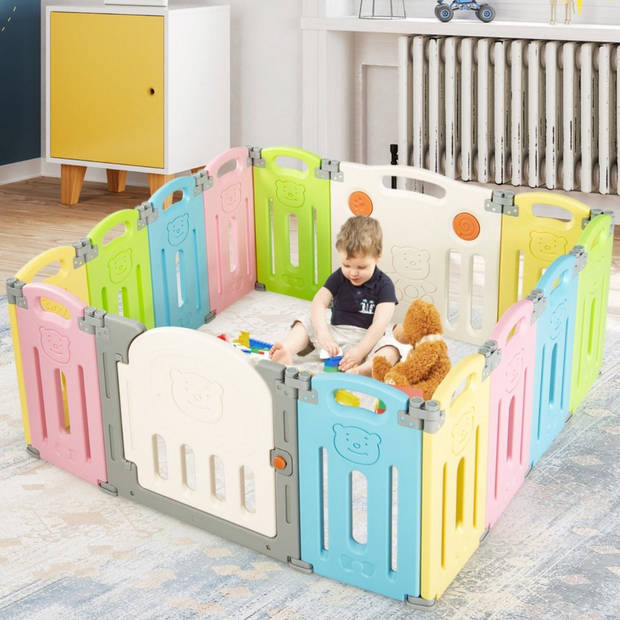 Grondbox - Grondbox Baby - Playpen - Kruipbox - Kinderbox - Box - Speelbox - 139 x 133 x 60 cm