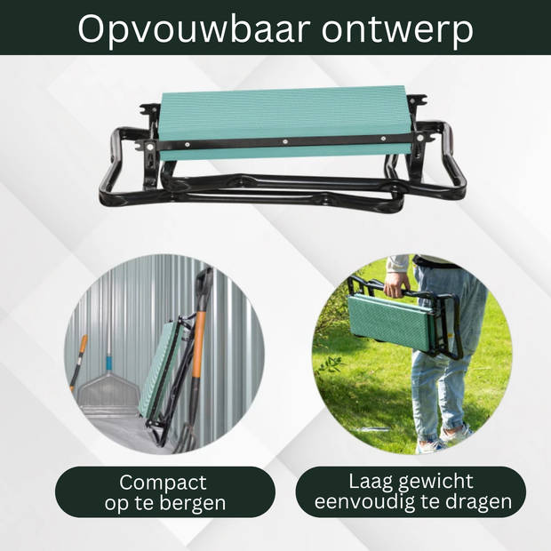 Kniekussen - Kniekussen voor in de Tuin - Kruk - Tuinstoel - Met opbergruimte voor tuingereedschap