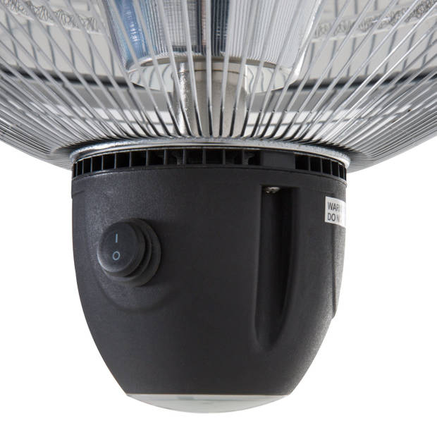 Terrasverwarmer met LED verlichting - Inclusief afstandsbediening - Heater - Warmte lamp - Verwarming - 1500 W - Zi...