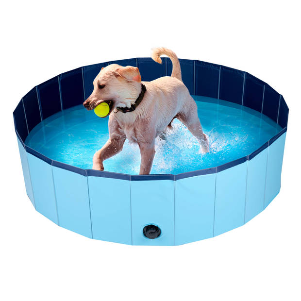 Pet Hondenzwembad - 120 x 30 CM - Middelgrote Hondenrassen - Opvouwbaar Honden Bad - Anti-Slip Bodem