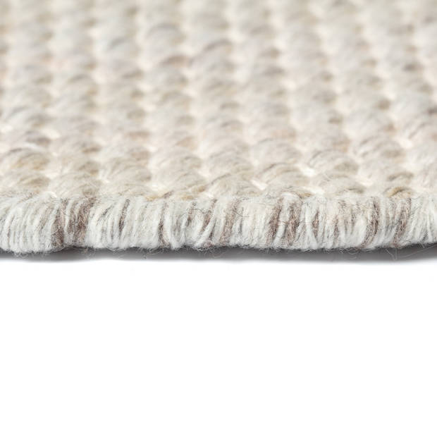 Vloerkleed Gerecycled Materiaal Ciro Beige/Wit