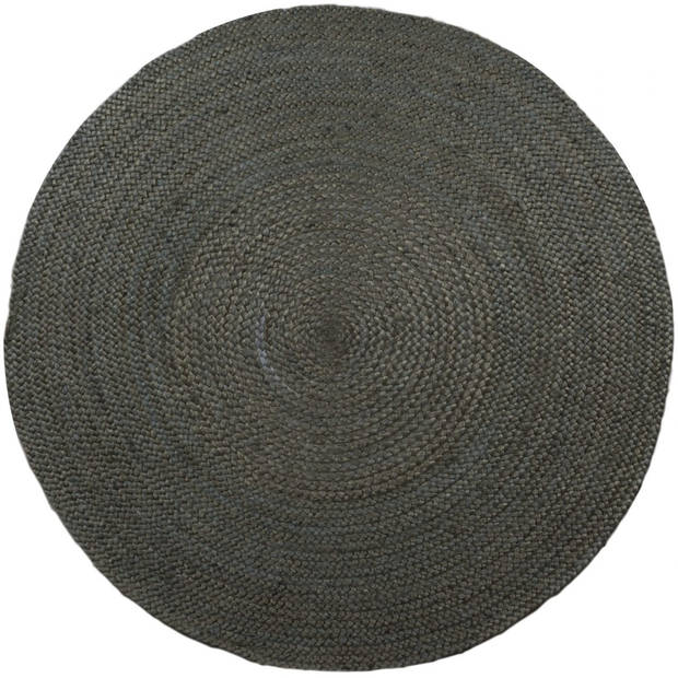 Rond vloerkleed Jute Groen- 150 cm (M)