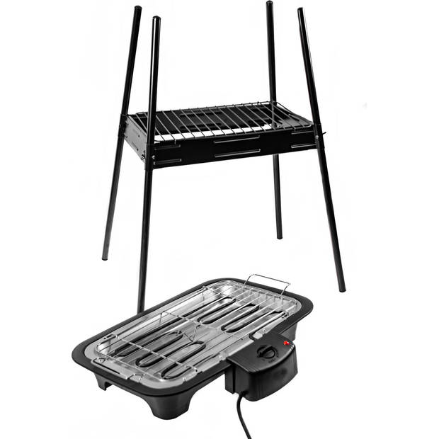 Carmy CR 6612 - Elektrische BBQ met afneembare grill