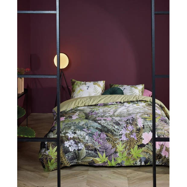 Beddinghouse dekbedovertrek Charming - Groen - Lits-jumeaux XL 260x200/220 cm