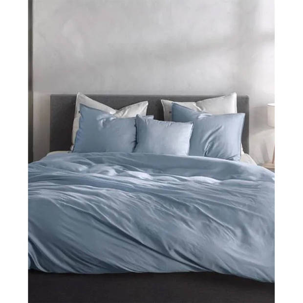 Zo! Home dekbedovertrek Satinado - Riviera Blauw - Lits-jumeaux 240x200/220 cm